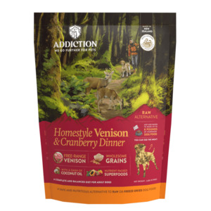 Adult Dogs: Homestyle Venison and Cranberry Dinner