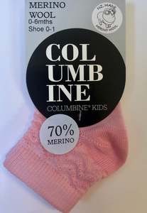 Baby Wear Toys: BABY MERINO ZIGZAG CROP SOCK