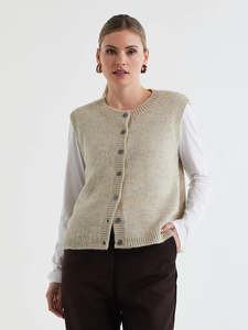 Ld Co: BUTON FRONT VEST
