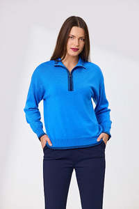 Womens Wear: CRUZ ZIP PLACKET MERINO