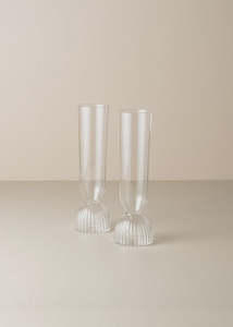 Kairos Champagne Flute | Clear | Set of 2