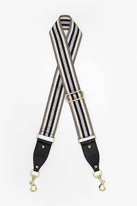 Bag Strap - Silver & Gold Multi Stripe