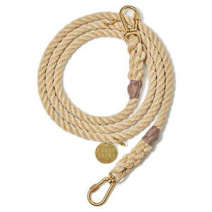 All Of The Pet Things: Light Tan - Rope Leash - Adjustable