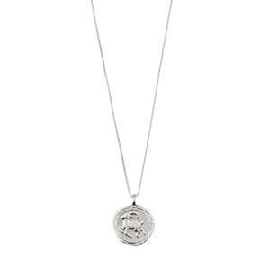 Jewellery: Capricorn Zodiac Sign Necklace - Silver Plated