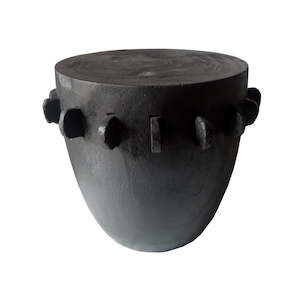 Furniture: Java Kuping Side Table - Black Burnt