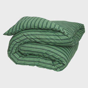 Nadine Linen Quilt Cover - Forest