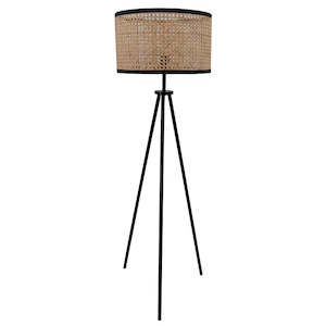 Lighting: Hemp Tripod Floor Lamp