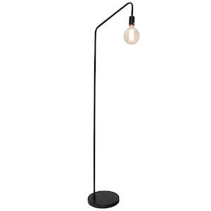 Lighting: Industrial Geo Floor Lamp - Black