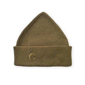 Organic Ribbed Super Pixie Beanie - Coffee