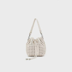 Handbags And Wallets: Mindy Bucket Bag - White