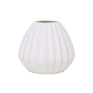 Table Lamp Wide Ridge Matt White