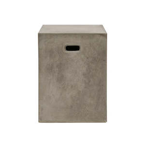 Concrete Rectangle Side Table/Stool - Grey