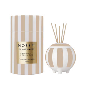 Moss St. Ceramic Diffuser 100ml - Patchouli Pear & Oud