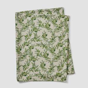 Linen: Olive Green Linen Tablecloth