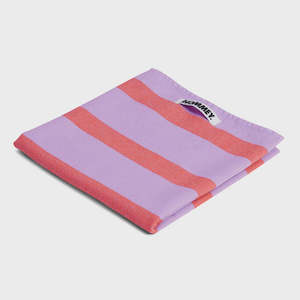 Linen: Tea Towel - Grapefruit Stripes