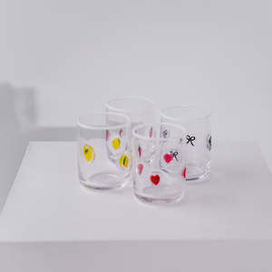 Mugs Cups Glassware Bar: Icon Mixed Glasses - Set of 4