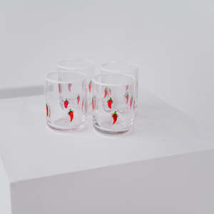 Chilli Icon Glass - Set of 4