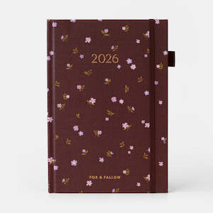 Journals Diaries: 2026 A5 Vertical Planner - Wisteria