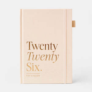 2026 A5 Vertical Planner - Creme