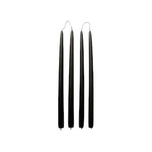 Candles: Taper Candles - Simply Black