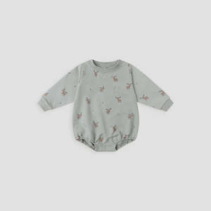 CREWNECK BUBBLE ROMPER || MOOSE