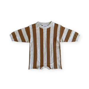 Baby Onesie Growsuits Zipsuits: Vertical Stripe Romper