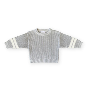 Chunky Rib Pull Over - Stone