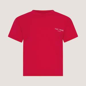 Core Drop Shoulder Tee Red