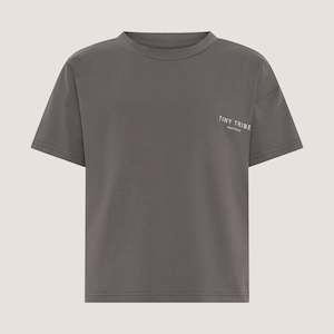 Core Drop Shoulder Tee Charcoal