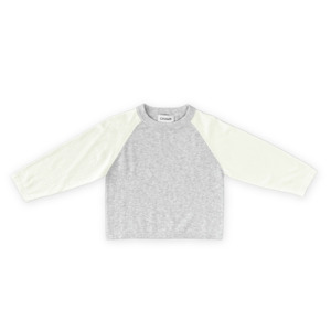 Raglan Long Sleeve Tee - Grey Marle