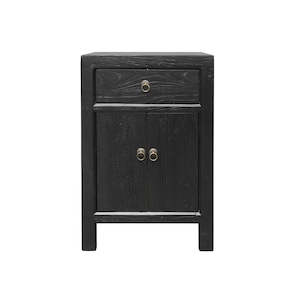 Parq Bedside Table - Black
