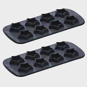 Barware Accs: Quinn Mini Star 2pk Ice Cube Tray
