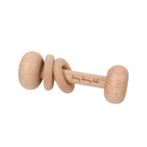 Rattles: BEECHWOOD BABY RATTLE