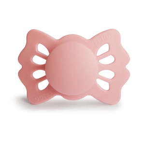 Pacifiers: Symmetrical Luckly Silicone Pacifier - Pretty in Peach
