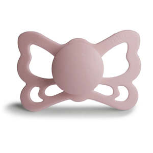 Pacifiers: Anatomical Butterly Silicone Pacifier - Blush