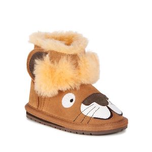 Wool Slippers: Lion Walker Chestnut