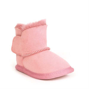 Wool Slippers: Platinum Baby Bootie - Pink
