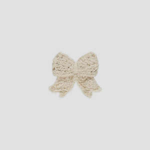 Crochet Bow - Natural