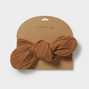 Hair Accs: Knitted Cable Headband - Spice