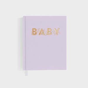 Journals Baby Books: Mini Baby Book Lilac