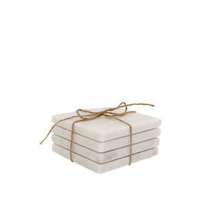 Marble Square Coasters - Set of 4