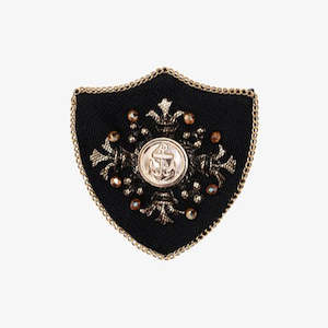 Black Shield Brooch