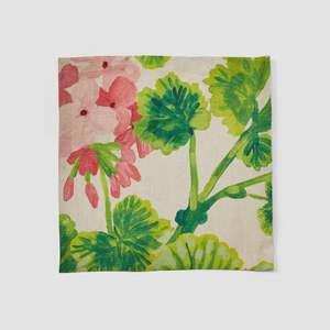 Linen: Geranium Multi Linen Napkins - Set of 4