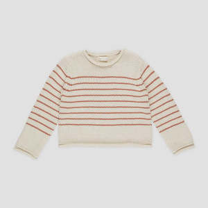 Jacques Sweater - Poppy Stripe