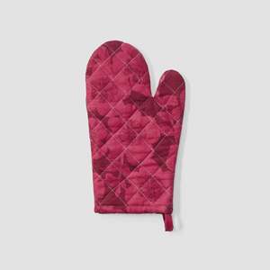 Jardin Cerise Linen Oven Mitt