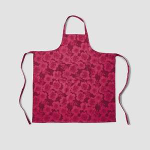 Jardin Cerise Linen Apron
