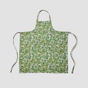 Heirloom Green Linen Apron