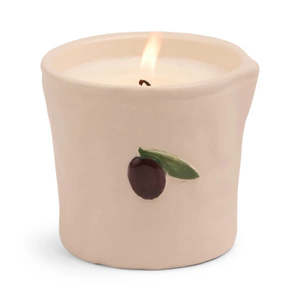 Home Fragrance Candles Diffusers: BISTRO CERAMIC CANDLE - FIG & OLIVE