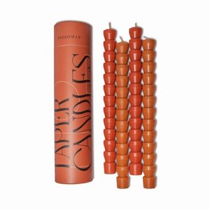 PADDYWAX TAPER CANDLES - RED 4PK