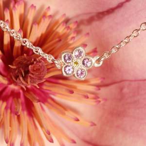 Gemstone Flower Inspired Earrings: Magnolia bracelet